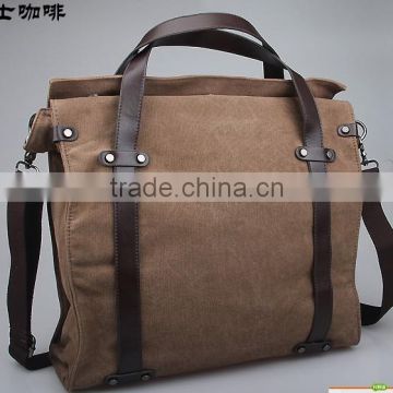 canvas tote bag leather handle