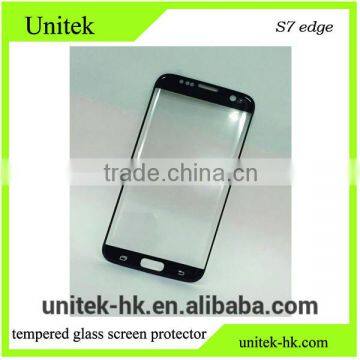 New Coming! Top quality 3D curved tempered glass screen protector, For S7edge tempered glass with good price