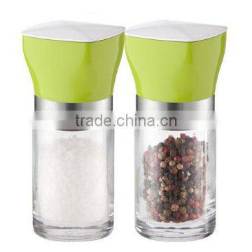 SINOGLASS 100 ML ceramic mechanism glass salt and pepper grinder