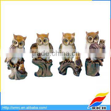 2017 New Design Resin A variety of Sitting Owls Statues Home Decor