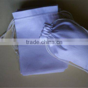 3.25 x 5 Muslin Bag With Yellow Double Drawstring photo-6