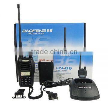 Dual Band UHF+VHF Dual Frequency Dual Display 5W 99CH handhold baofeng uv-b6 uvb6 two way radio