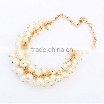 New White Grey Pearl Choker Pendant Statement Necklace Women Necklaces & Pendants Fashion Necklaces for Women 2014