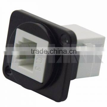 D Type Keystone RJ11 CAT3 Female To Female Connector