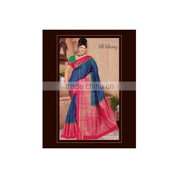 Cute Blue Coonoor Silk Saree/indian Silk saree online shopping