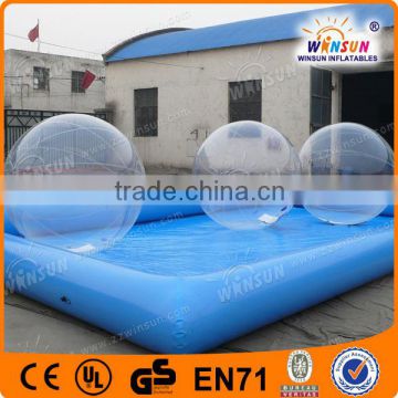 Floating inflatable water pool games