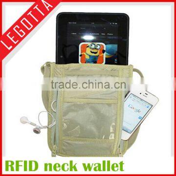 RFID Blocking Passport Holder Stash Pouch Money Security Travelling Neck Wallet photo-5
