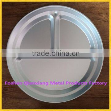 Hot sale aluminum snack plate high quality fast food tray