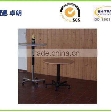 Sit to stand hydraulic tea table with quiet guide system