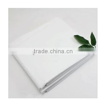 white disposable beauty shop bed sheet