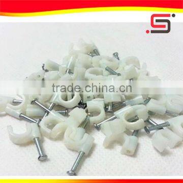 electric wire plastic metal wall locking cable clips