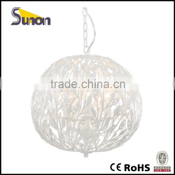 Hot sale Iron crystal ball light /round ceiling light/round crystal chandelier