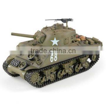 Custom Heng Long 116 M4A3 Sherman Radio Control RC Army War Tank Smoke Sound 2.4Ghz/Make High Quality Kids RC Toys China Factory