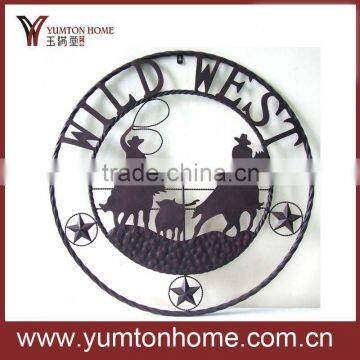 Metal western wall art decor home decoration