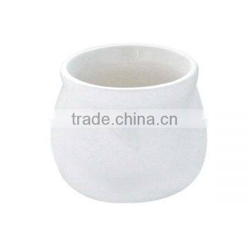 wholesales white color customized unique porcelain pudding jelly mugs bowl cups