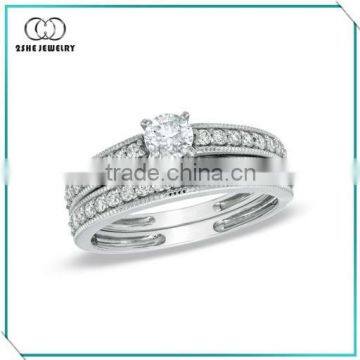 925 silver clear cz engagement ring