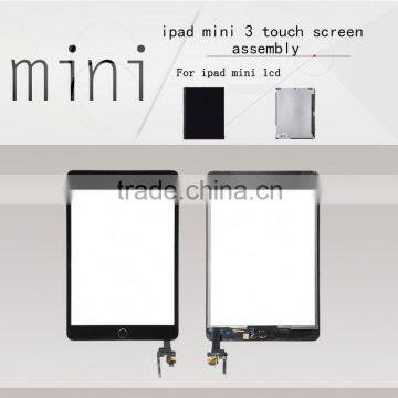 Front glass cover lcd digitizer assembly for ipad mini 3