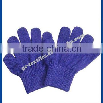 wholesale factory plain men and women custom winter warm acrylic gloves