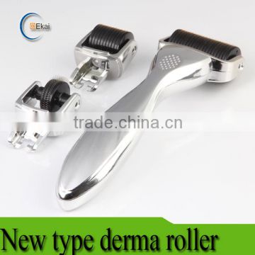 Topest selling 3 in 1 derma roller with 3 separate head for interchange