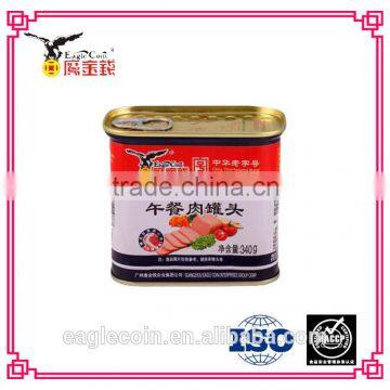 340g Canned pork luncheon meat good quality favourable price