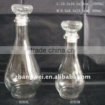 GLASS WINE BOTTLES