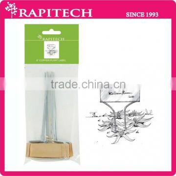 6 Inch Gardening Copper Metal Plant Label Plant Tag Label