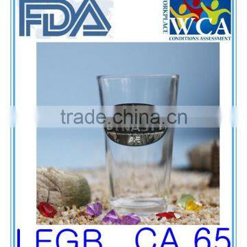 16oz beer pint glass with custom logo