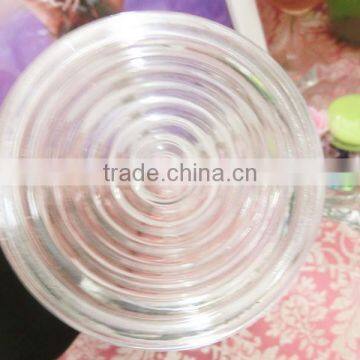 500ml Round Line Shape Clear Glass Material Candle Holder photo-5