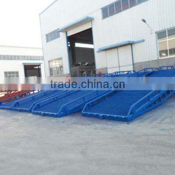 10T mobile hydraulic dock loading ramp for forklift