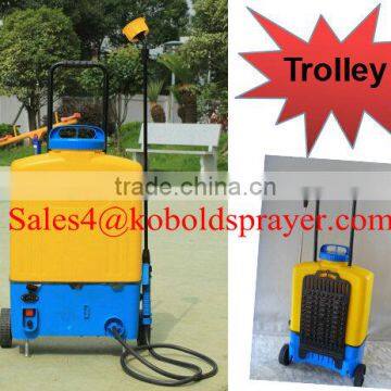 16L Trolley garden sprayer battery operated