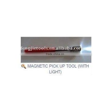 MAGNETIC PICK UP TOOL WITH LIGHT,Pentype pocket clip keeps it handly and secure