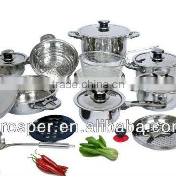 21pcs kitchen cookware sets