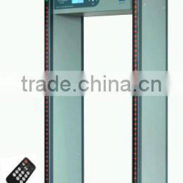 18 zones LCD display security walk through metal detector gate