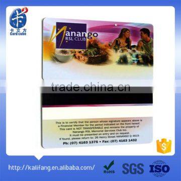 Professional magnetic stripe card OEM Customized paper magnetic stripe card Offset Printing rfid card