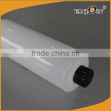 20 oz White PET Cylinder Liquid Bottles With Black Lids photo-5