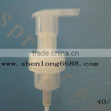 Clear plastic foam pump head for foam bottle