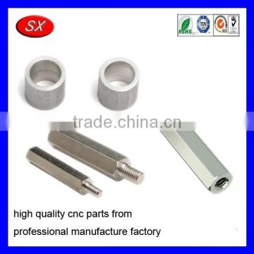 custom zinc plating steel cnc lathed Spacers part positioning electronic hardware