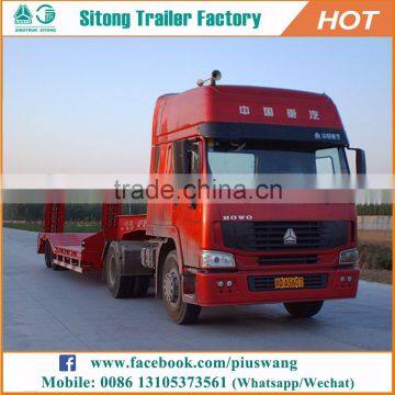 For Construction Machinery Low Loader Trailer Specifications Heavy Duty Gooseneck Lowboy Trailers photo-5