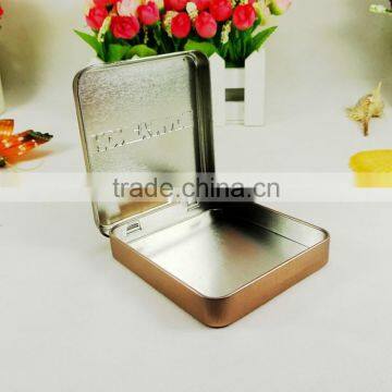 Factory Sale Rectangular Hinged Cigar Tin Metal Box photo-3