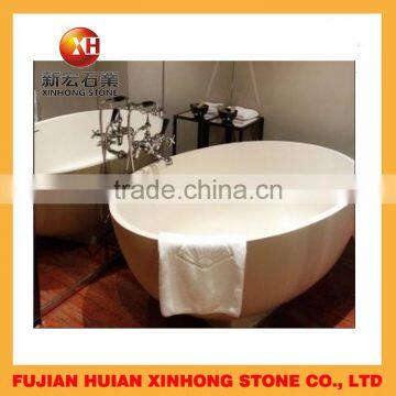 Roumd Large Stone Bathtub With Top Quality for Bathroom Use photo-4