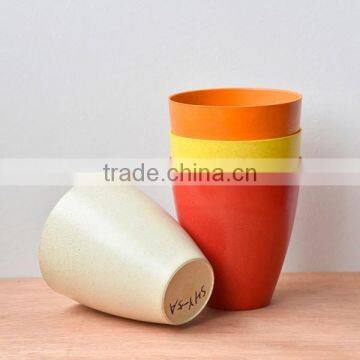 Wholesale cheap small colored biodegradable plant fiber pots