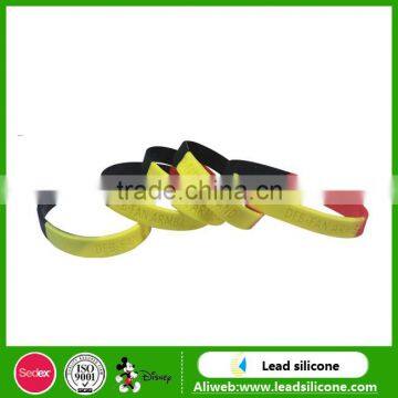 Cheap Customized Logo Personalised Silicone Bracelets photo-2