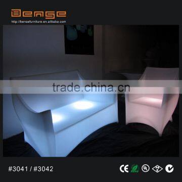 comfortable indoor sofa led sofa with two seats illuminated ktv sofa