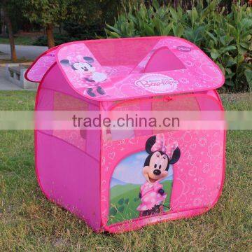 Cartoon pink play tent girl play house tent