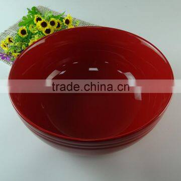 Big Red Ceramic Salad Bowl photo-2