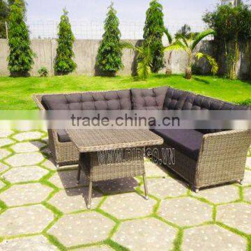 2014 New Style Outdoor Garden Plastic Flat Rattan Sofa Set photo-2
