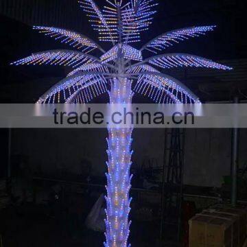 Wholesale artificial hot selling promotional led mini plastic palm trees