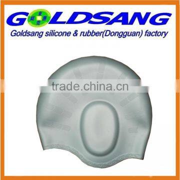 Durable Ear Protected Silicone Ear Swim Cap for Adults photo-5