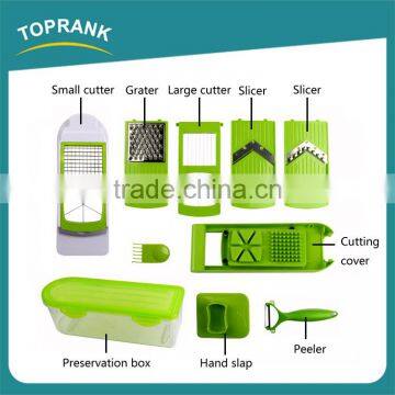 10pcs Multipurpose Fruit Vegetable Tool Set Manual Vegetable Peeler Grater Slicer Cutter photo-2