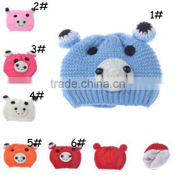 Baby Girl Cotton Beanies Cartoon Designs Infant Kids Spring Autumn Hat Cap photo-2